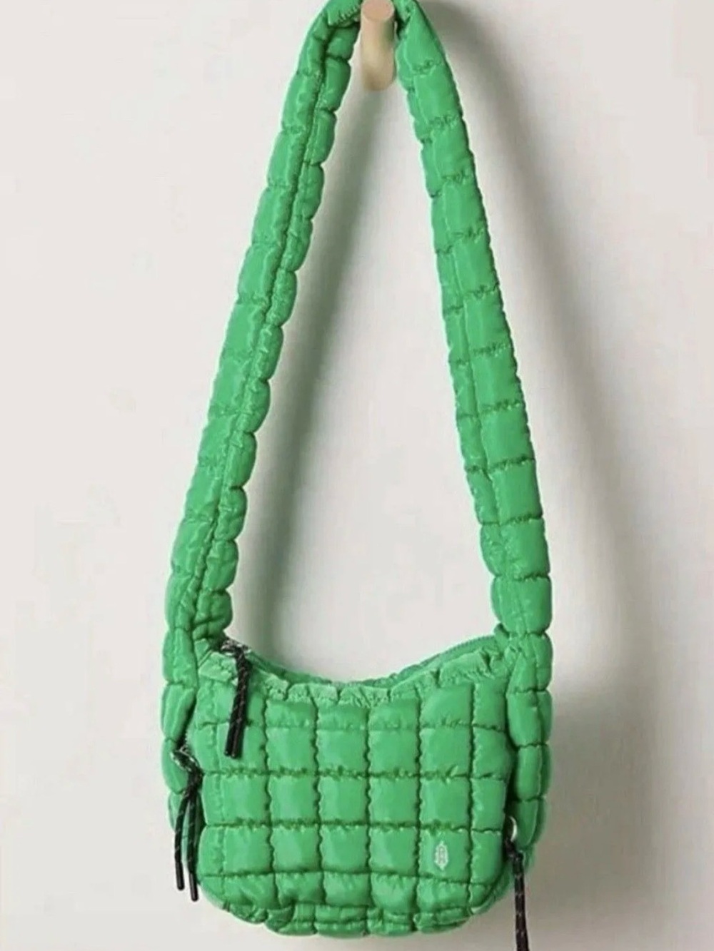 FP Movement by Free People Quilted Green Padded Shoulder Bag NWOT - Picture 2 of 2